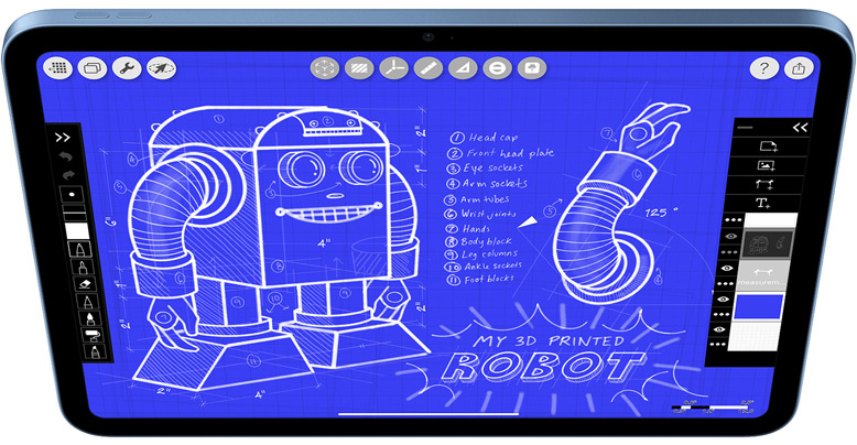 Morpholio Trace on iPad