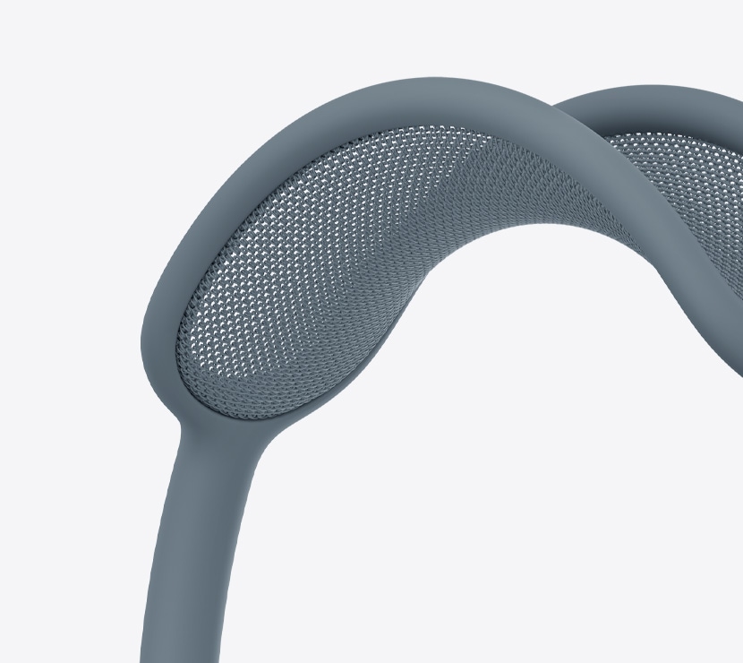 Slušalice AirPods Max 2, plave, detalj mrežaste obloge