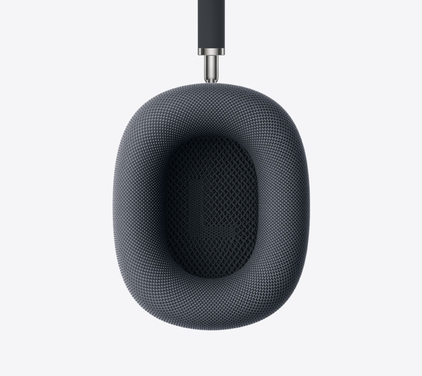 Slušalice AirPods Max 2, ponoćno crne, detalj unutrašnjosti jastučića za uho
