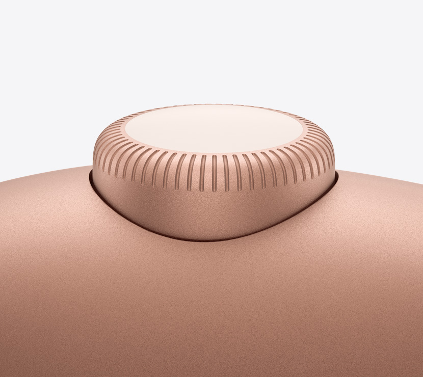 Slušalice AirPods Max 2, narančaste, detalj Digital Crown