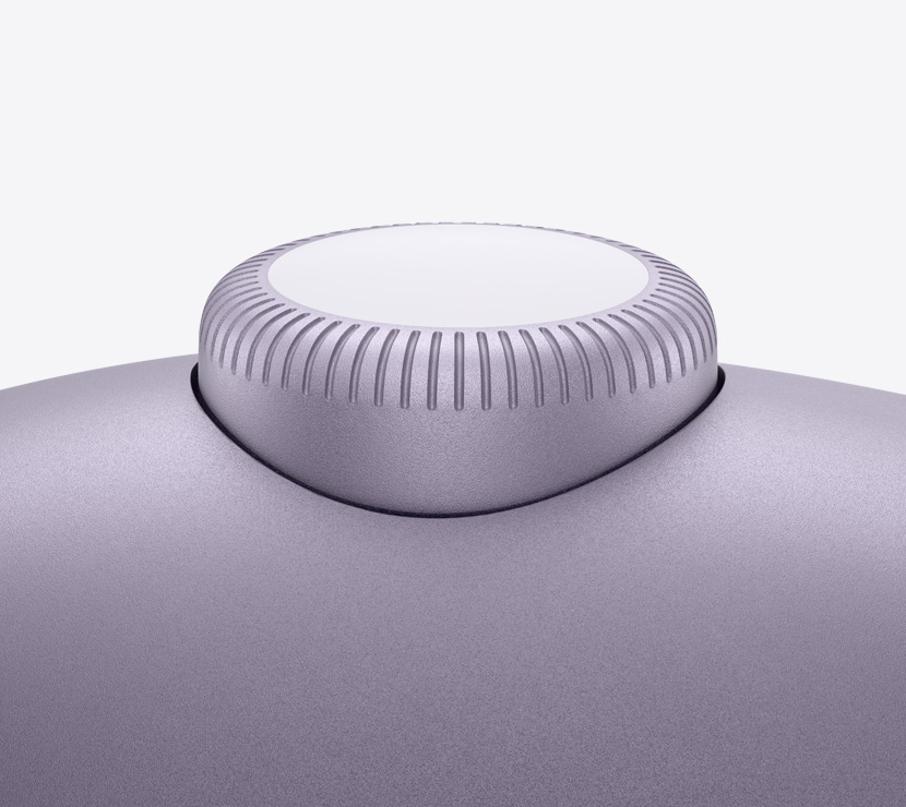 Slušalice AirPods Max 2, ljubičaste, detalj Digital Crown