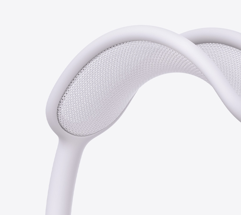 Slušalice AirPods Max 2, ljubičaste, detalj mrežaste obloge