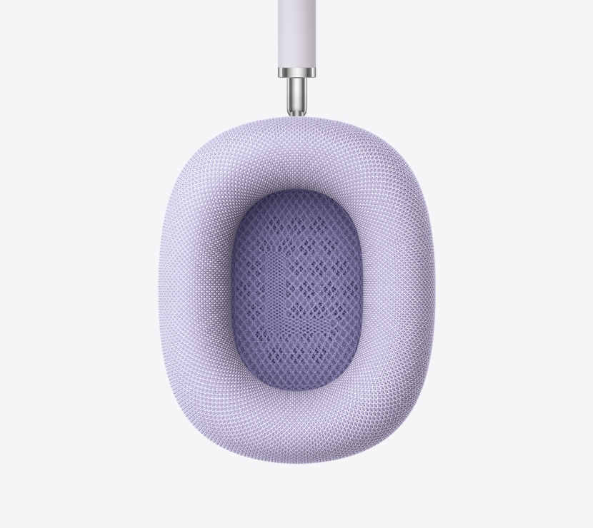 Slušalice AirPods Max 2, ljubičaste, detalj unutrašnjosti jastučića za uho