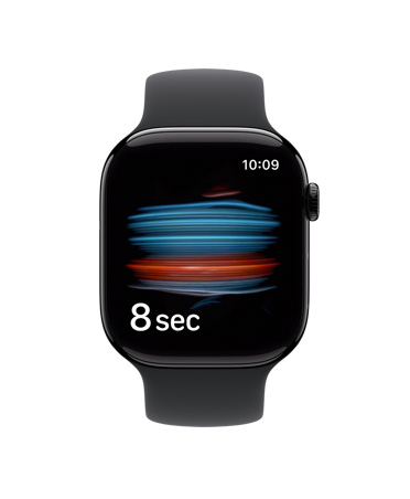 Apple Watch Series 11, aluminijsko kućište, polirana mrak crna boja, aplikacija Zdravlje očitava razinu kisika u krvi, sportski remen, crne boja