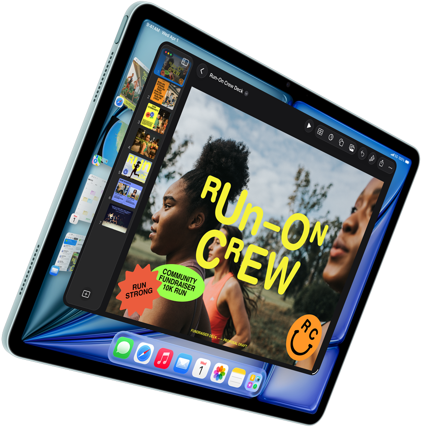 Mėlynos spalvos „iPad Air“